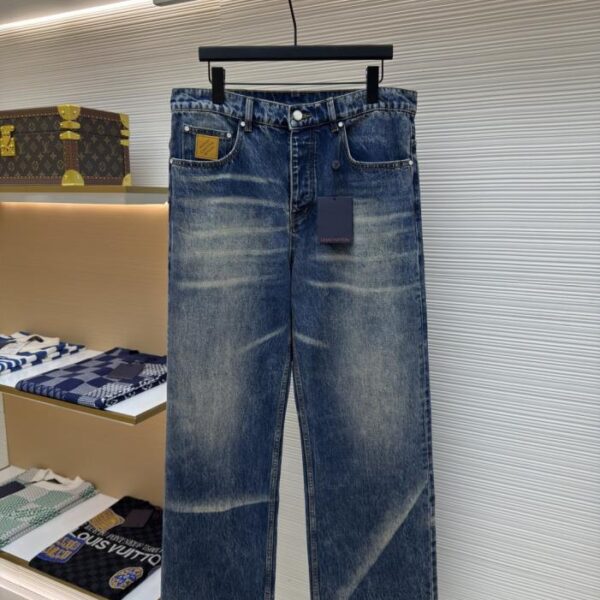designer,replica,clothing,fake,1:1,lv,luxury,high quality LOUIS VUITTON Sun-faded jeans (REM7Q)