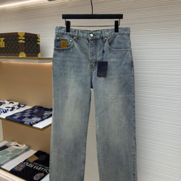 designer,replica,clothing,fake,1:1,lv,luxury,high quality LOUIS VUITTON Patch Letter Jeans (J4GKF)