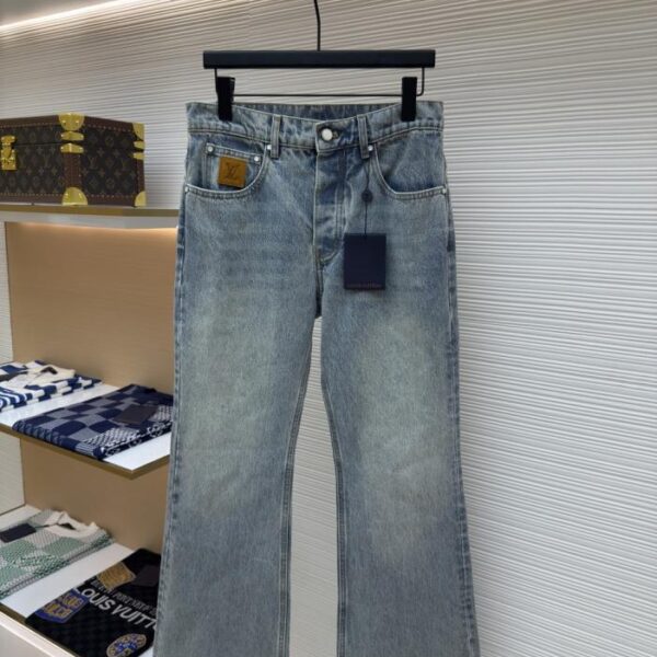 designer,replica,clothing,fake,1:1,lv,luxury,high quality LOUIS VUITTON Patch Logo Flared Pants (QVO5L)