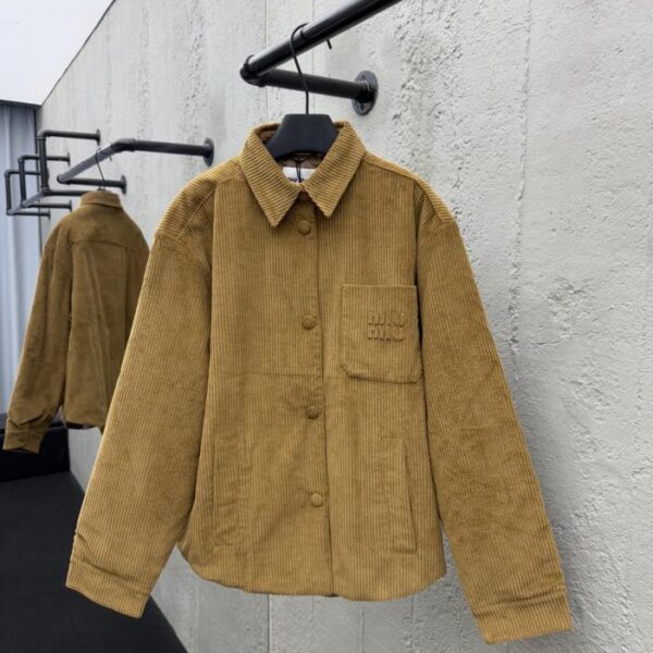 designer,replica,clothing,fake,1:1,lv,luxury,high quality MIU MIU Corduroy Down Jacket (7HFTF)