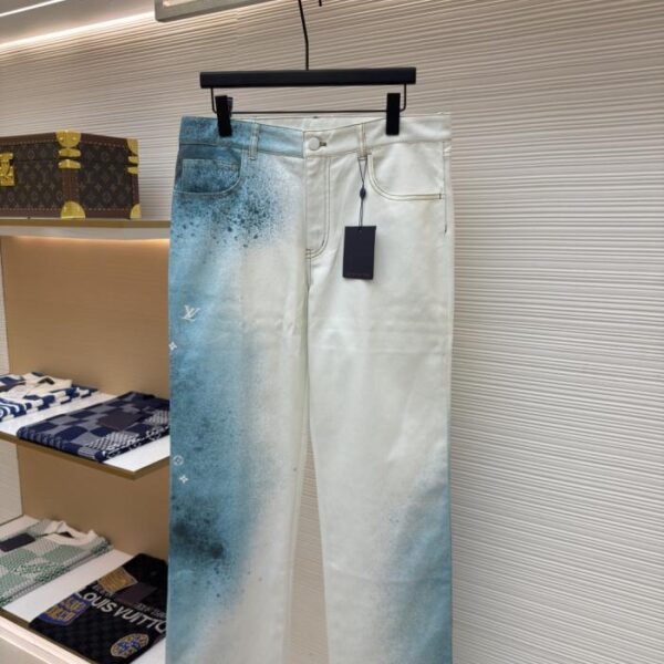 designer,replica,clothing,fake,1:1,lv,luxury,high quality LOUIS VUITTON ink painting trousers (M4OA1)