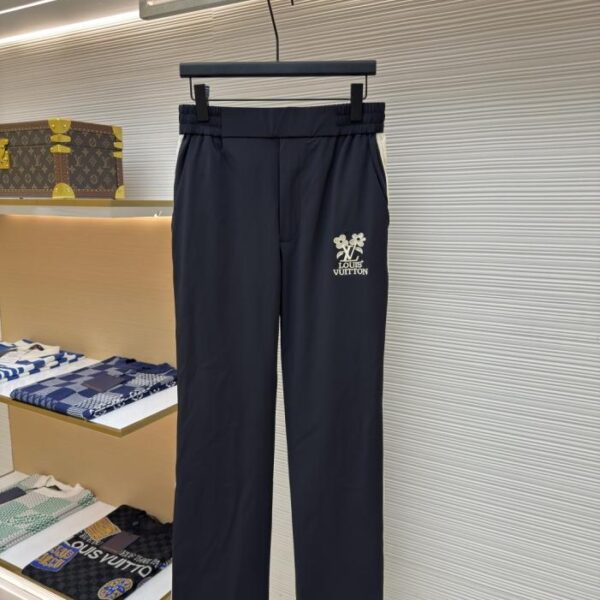 designer,replica,clothing,fake,1:1,lv,luxury,high quality LOUIS VUITTON Flower Embroidered Letters Trousers (Z9O3G)