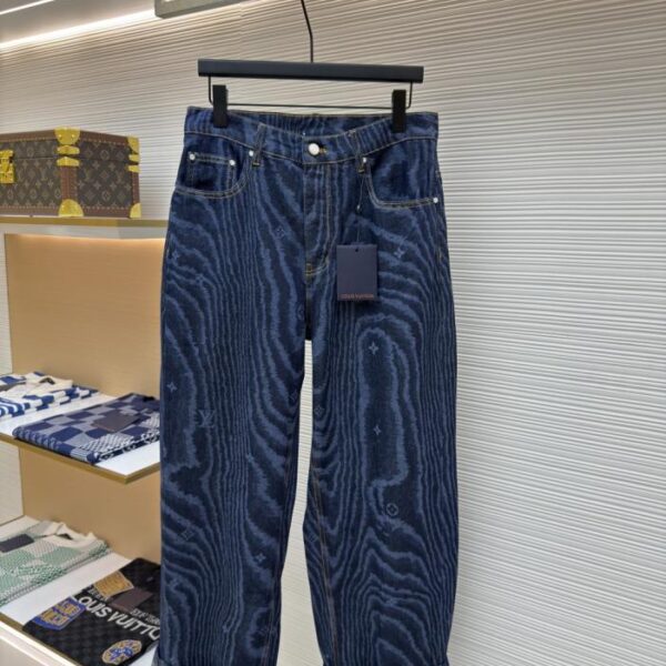 designer,replica,clothing,fake,1:1,lv,luxury,high quality LOUISVUITTON Tree-grain denim trousers (Y1S24)