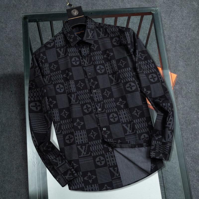 designer,replica,clothing,fake,1:1,lv,luxury,high quality Louis Vuitton long-sleeved shirt (92D2)