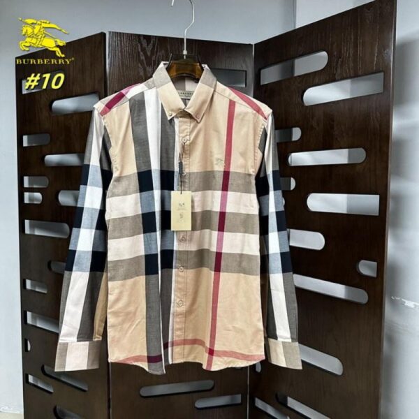 designer,replica,clothing,fake,1:1,lv,luxury,high quality Burberry long-sleeved shirt (0E91)