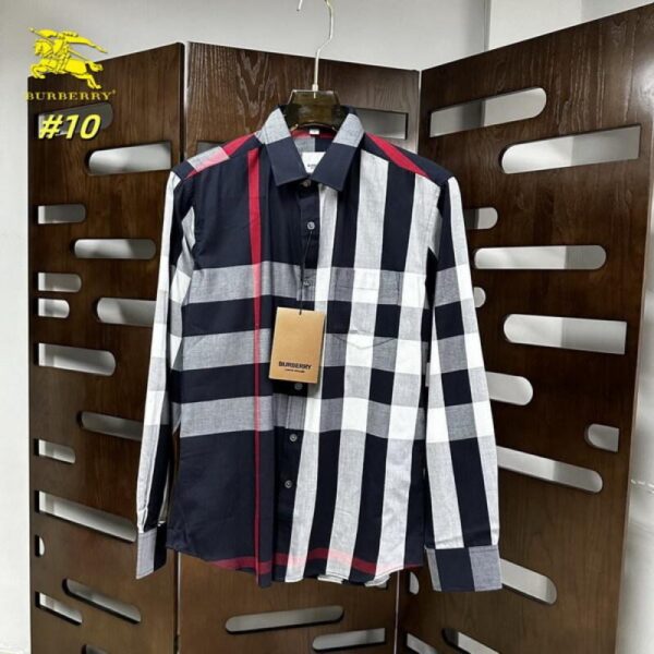 designer,replica,clothing,fake,1:1,lv,luxury,high quality Burberry long-sleeved shirt (27F9)