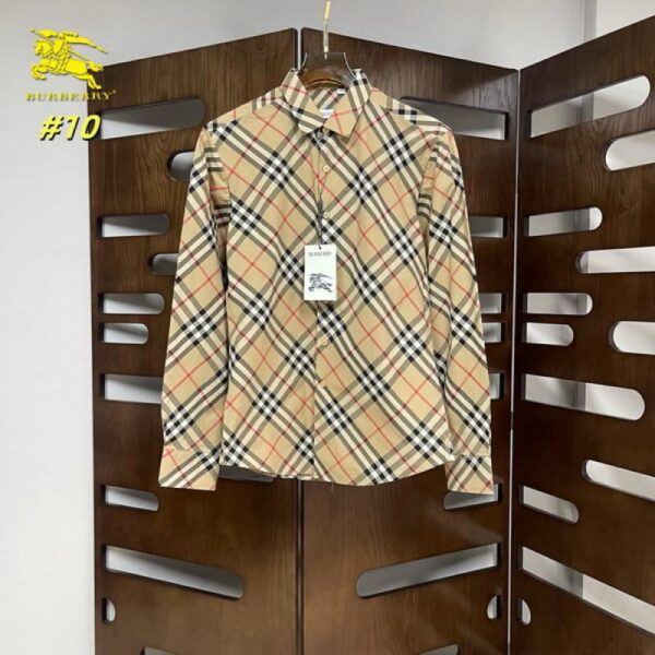 designer,replica,clothing,fake,1:1,lv,luxury,high quality Burberry long-sleeved shirt (50A6)