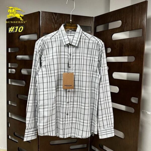designer,replica,clothing,fake,1:1,lv,luxury,high quality Burberry long-sleeved shirt (52C1)