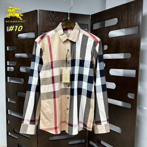 designer,replica,clothing,fake,1:1,lv,luxury,high quality Burberry long-sleeved shirt (59D6)