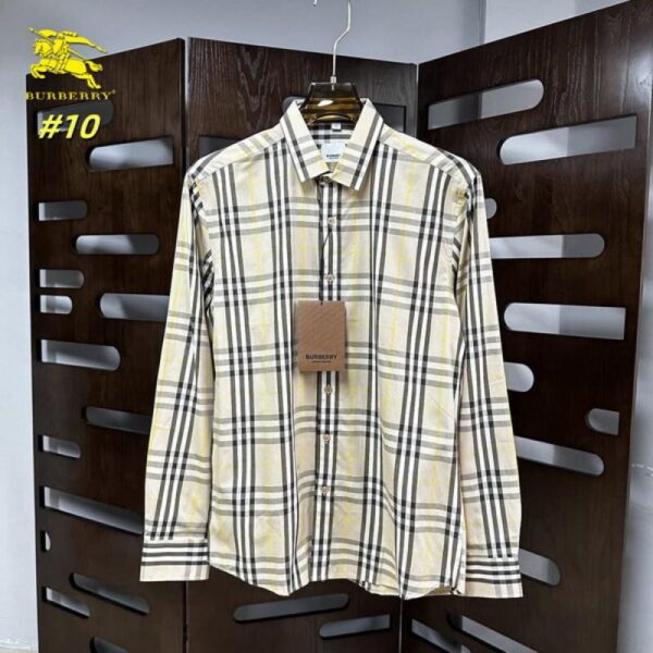 designer,replica,clothing,fake,1:1,lv,luxury,high quality Burberry long-sleeved shirt (66DD)
