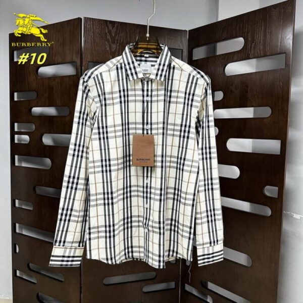designer,replica,clothing,fake,1:1,lv,luxury,high quality Burberry long-sleeved shirt (7B37)
