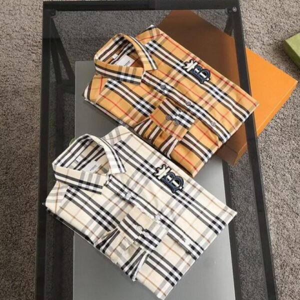 designer,replica,clothing,fake,1:1,lv,luxury,high quality Burberry long-sleeved shirt (8E43)