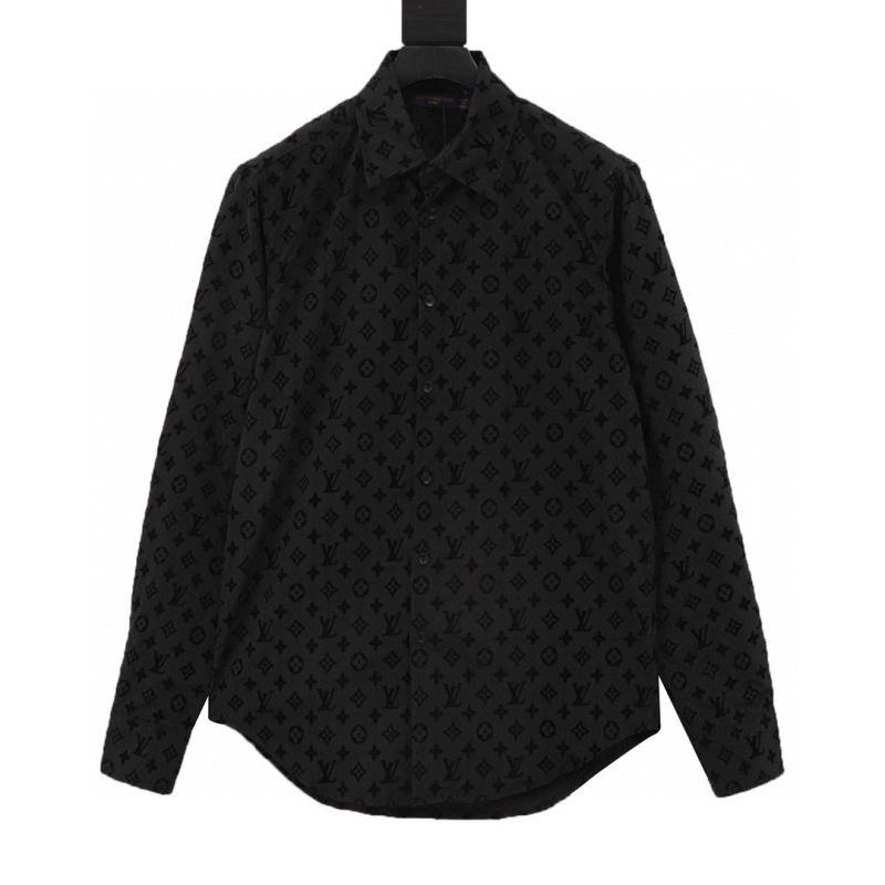 designer,replica,clothing,fake,1:1,lv,luxury,high quality LV full-print flocked LOGO long-sleeved shirt (92B3) designer,replica,clothing,fake,1:1,lv,luxury,high quality LV full-print flocked LOGO long-sleeved shirt (92B3)