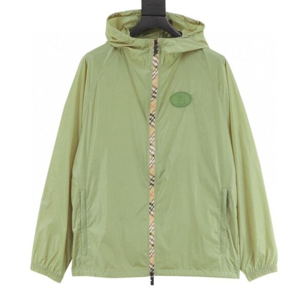 designer,replica,clothing,fake,1:1,lv,luxury,high quality Burberry Check Placket Nylon Hooded Jacket (2004)