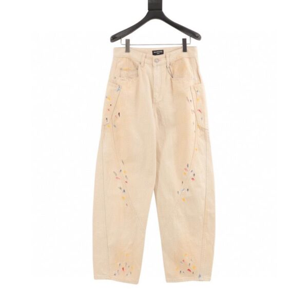 designer,replica,clothing,fake,1:1,lv,luxury,high quality Balenciaga New Summer Scimitar Hand-Painted Ink Trousers (DA9B)