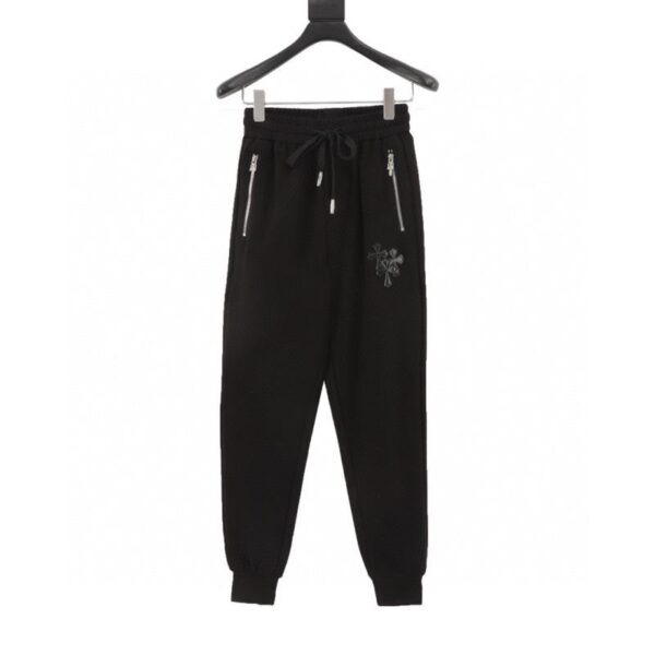 designer,replica,clothing,fake,1:1,lv,luxury,high quality Chrome Hearts Embossed Leather Cross Leg Pants (E7D7)
