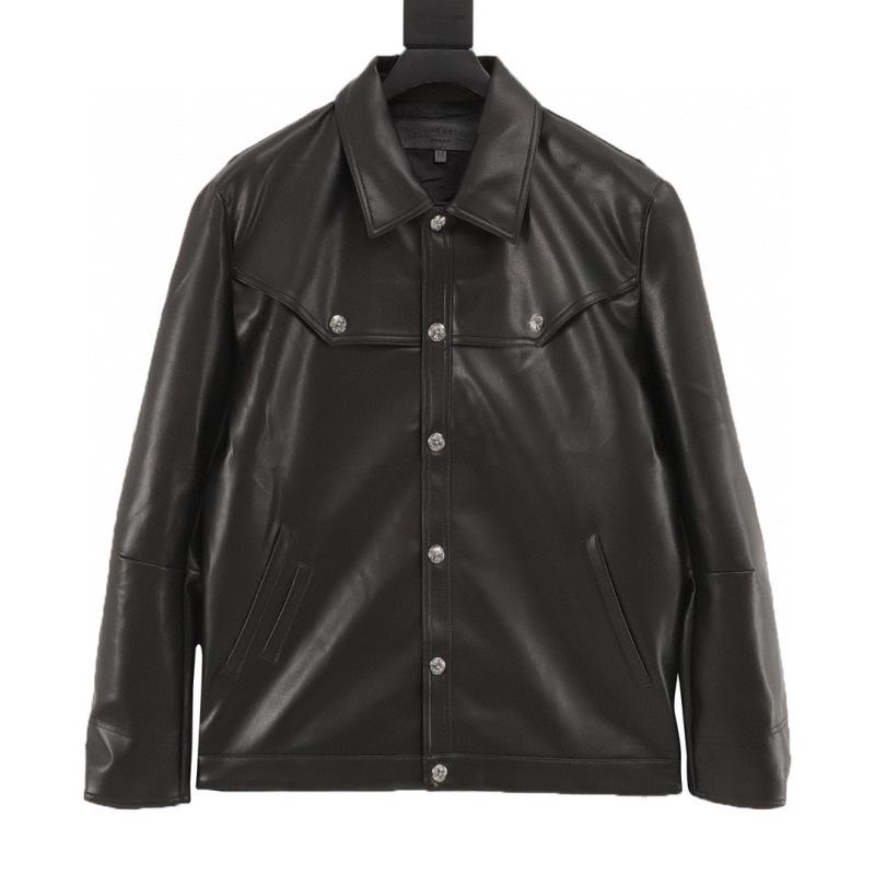 designer,replica,clothing,fake,1:1,lv,luxury,high quality Chrome Hearts Leather Jacket with Large Arm Embroidery (DA9C) designer,replica,clothing,fake,1:1,lv,luxury,high quality Chrome Hearts Leather Jacket with Large Arm Embroidery (DA9C)