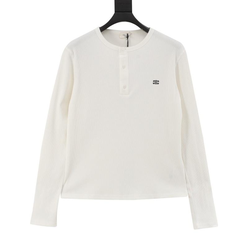 designer,replica,clothing,fake,1:1,lv,luxury,high quality Celine three-button half-open Henley collar TRIOMPH embroidered long-sleeved T-shirt (2896) designer,replica,clothing,fake,1:1,lv,luxury,high quality Celine three-button half-open Henley collar TRIOMPH embroidered long-sleeved T-shirt (2896)