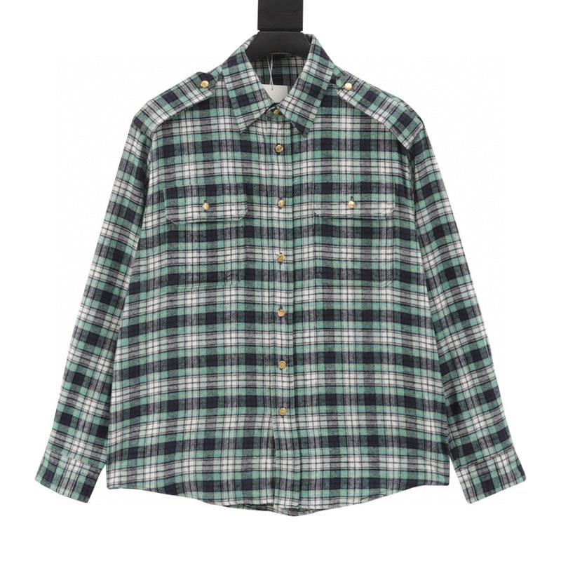 designer,replica,clothing,fake,1:1,lv,luxury,high quality Celine Green Plaid Flannel Long Sleeve Shirt (42FF) designer,replica,clothing,fake,1:1,lv,luxury,high quality Celine Green Plaid Flannel Long Sleeve Shirt (42FF)