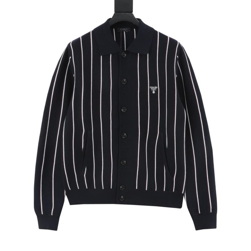designer,replica,clothing,fake,1:1,lv,luxury,high quality PRADA vertical stripe embroidery square collar knitted sweater cardigan jacket (40D4) designer,replica,clothing,fake,1:1,lv,luxury,high quality PRADA vertical stripe embroidery square collar knitted sweater cardigan jacket (40D4)