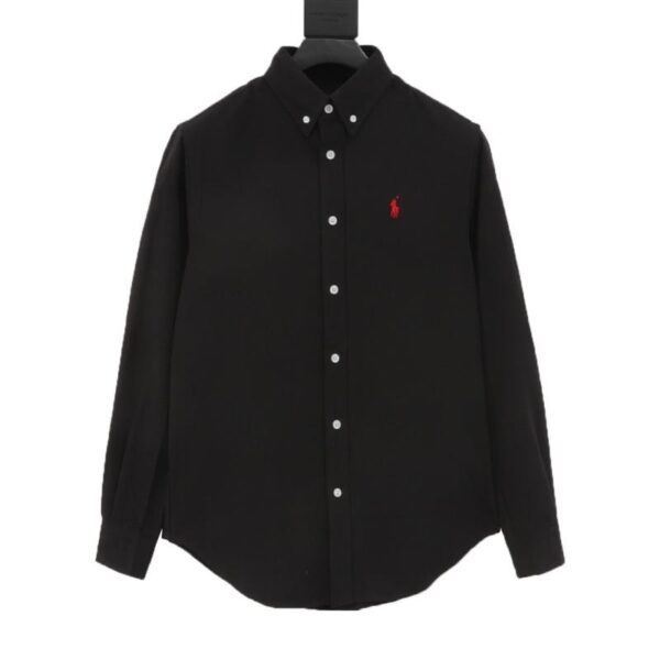 designer,replica,clothing,fake,1:1,lv,luxury,high quality Polo Ralph Lauren R28 Oxford Solid Color Logo Embroidery Button-Down Lapel Classic Long Sleeve Casual Shirt (4AA6)
