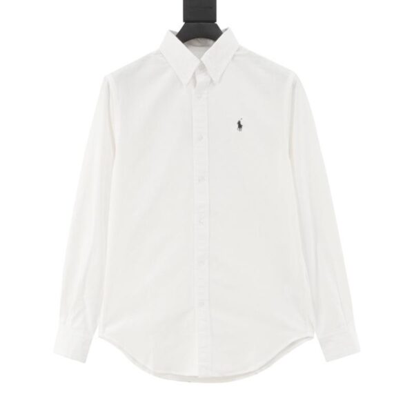 designer,replica,clothing,fake,1:1,lv,luxury,high quality Polo Ralph Lauren R28 Oxford Solid Color Logo Embroidery Button-Down Lapel Classic Long Sleeve Casual Shirt (5541)