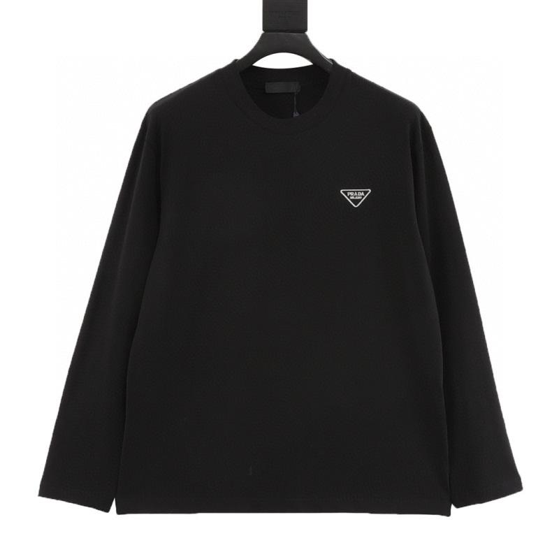 designer,replica,clothing,fake,1:1,lv,luxury,high quality Prada Classic Triangle Logo Small Embroidered Long Sleeve T-Shirt (4EC7) designer,replica,clothing,fake,1:1,lv,luxury,high quality Prada Classic Triangle Logo Small Embroidered Long Sleeve T-Shirt (4EC7)