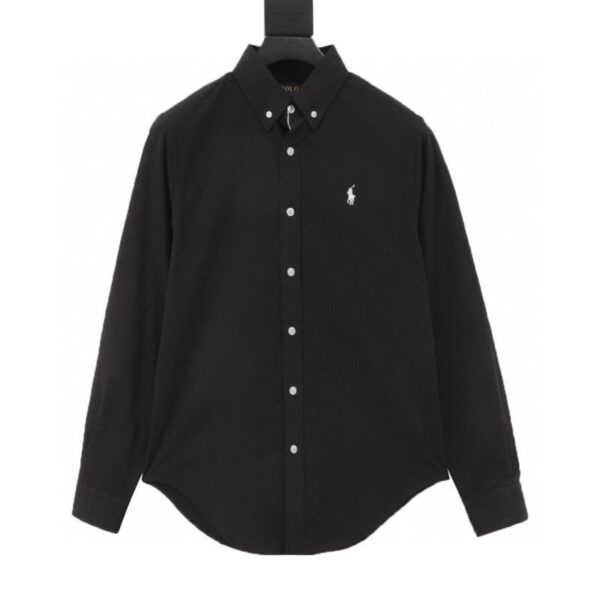 designer,replica,clothing,fake,1:1,lv,luxury,high quality RALPH LAUREN Pony Logo Embroidered Lightweight Long Sleeve Shirt (6667)