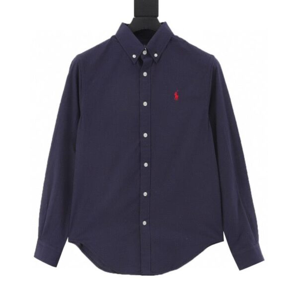 designer,replica,clothing,fake,1:1,lv,luxury,high quality RALPH LAUREN pony logo embroidered lightweight long-sleeved shirt (AB16)