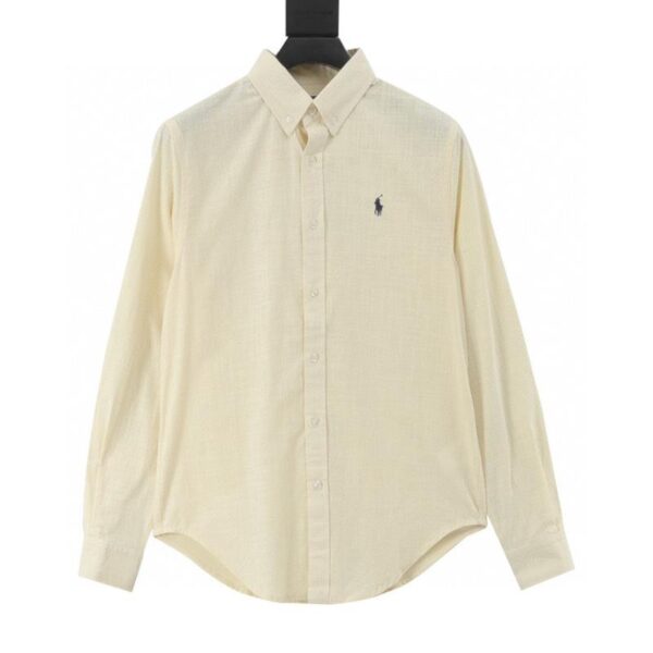 designer,replica,clothing,fake,1:1,lv,luxury,high quality RALPH LAUREN Pony Logo Embroidered Lightweight Long Sleeve Shirt (E0AF)