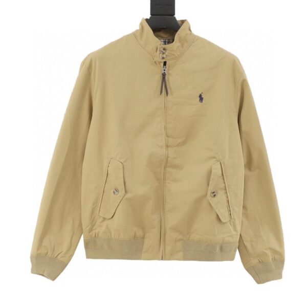 designer,replica,clothing,fake,1:1,lv,luxury,high quality Ralph Lauren R23 White Baihe men’s old money style old cadre stand collar workwear Harrington jacket (E66B)