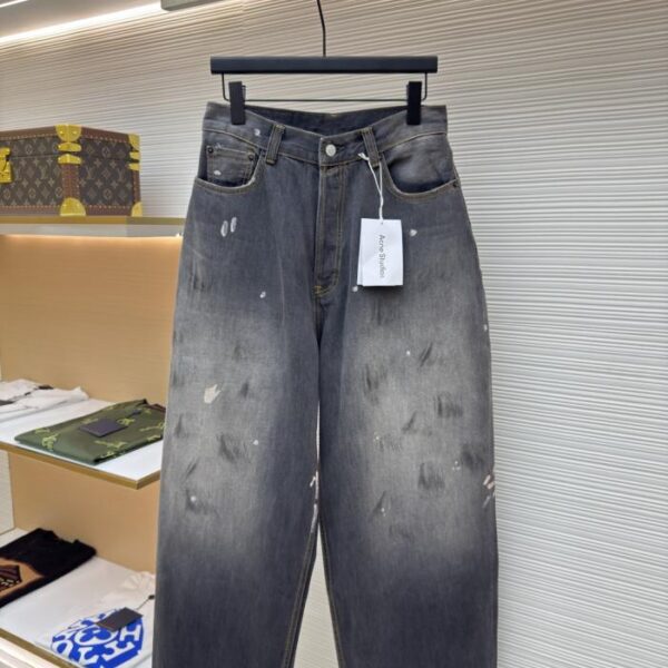 designer,replica,clothing,fake,1:1,lv,luxury,high quality Acne Studios Washed Ink Wide-Leg Jeans (OKKQP)