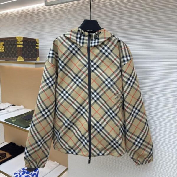 designer,replica,clothing,fake,1:1,lv,luxury,high quality BURBERRY double-sided jacket with diagonal plaid embroidery (PEWC0)