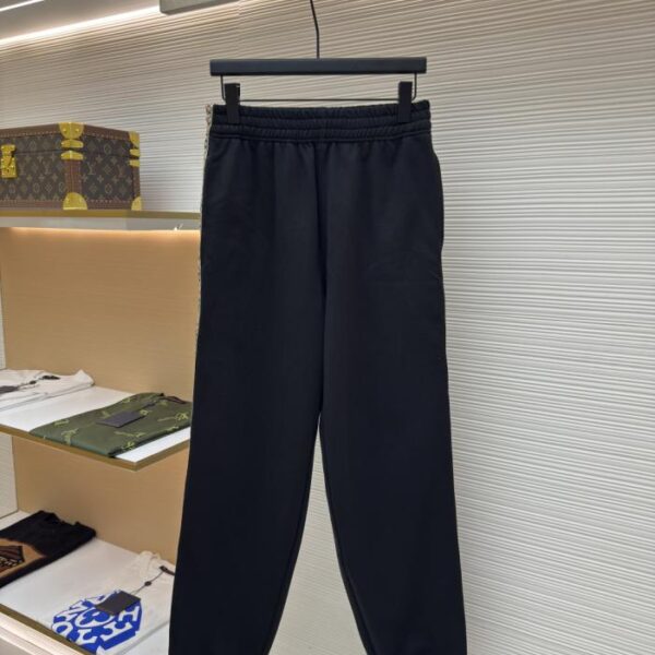 designer,replica,clothing,fake,1:1,lv,luxury,high quality BURBERRY Plaid Ribbon Embroidered Sweatpants (TZIB8)