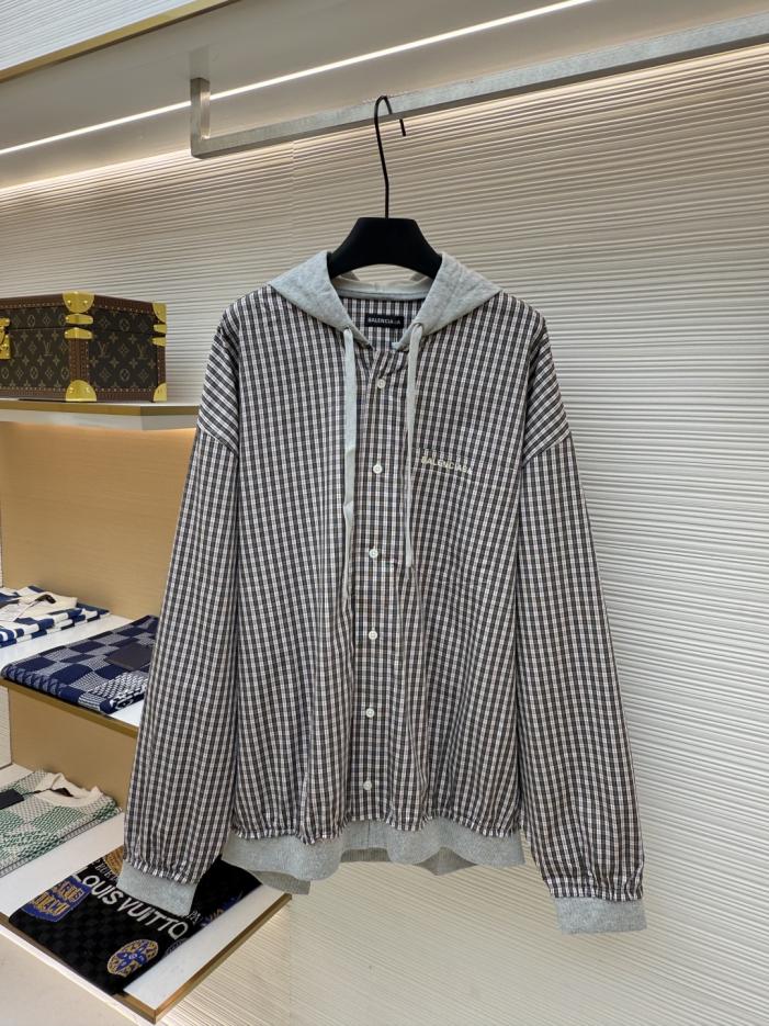 designer,replica,clothing,fake,1:1,lv,luxury,high quality Balenciaga patchwork plaid hooded jacket (KLIX6) designer,replica,clothing,fake,1:1,lv,luxury,high quality Balenciaga patchwork plaid hooded jacket (KLIX6)