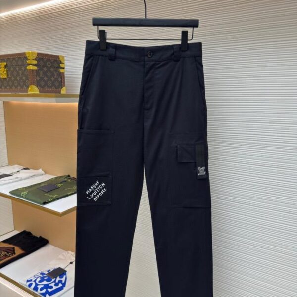 designer,replica,clothing,fake,1:1,lv,luxury,high quality LOUIS VUITTON pocket embroidered trousers (QFSB0)