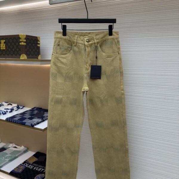 designer,replica,clothing,fake,1:1,lv,luxury,high quality LOUIS VUITTON turquoise denim trousers (6OHE0)