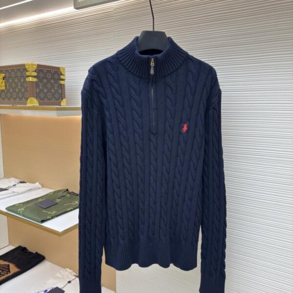 designer,replica,clothing,fake,1:1,lv,luxury,high quality Ralph Lauren Cable Knit Zipper Sweater (Z2CM2)