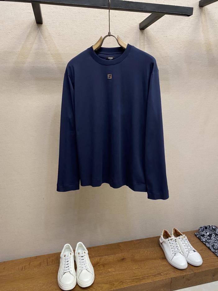 designer,replica,clothing,fake,1:1,lv,luxury,high quality Fendi metal F logo round neck long sleeve designer,replica,clothing,fake,1:1,lv,luxury,high quality Fendi metal F logo round neck long sleeve