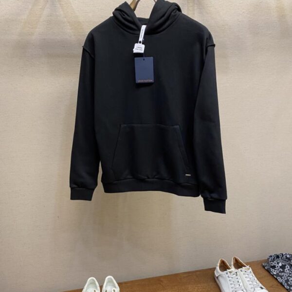 designer,replica,clothing,fake,1:1,lv,luxury,high quality LV solid color pullover hoodie long sleeve sweatshirt