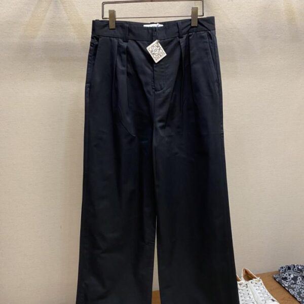 designer,replica,clothing,fake,1:1,lv,luxury,high quality Loewe cotton pleated trousers