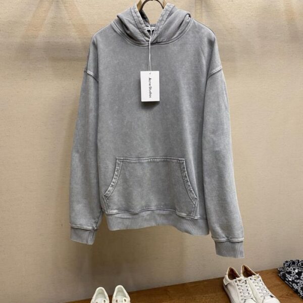 designer,replica,clothing,fake,1:1,lv,luxury,high quality Acne Studios classic 1996 distressed print hooded loose sweatshirt
