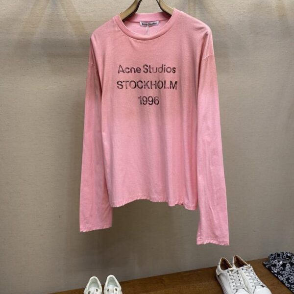 designer,replica,clothing,fake,1:1,lv,luxury,high quality Acne Studios Unisex Crew Neck Long Sleeve T-Shirt
