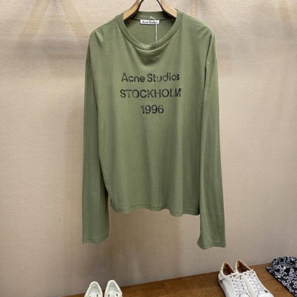 designer,replica,clothing,fake,1:1,lv,luxury,high quality Acne Studios Unisex Crew Neck Long Sleeve T-Shirt