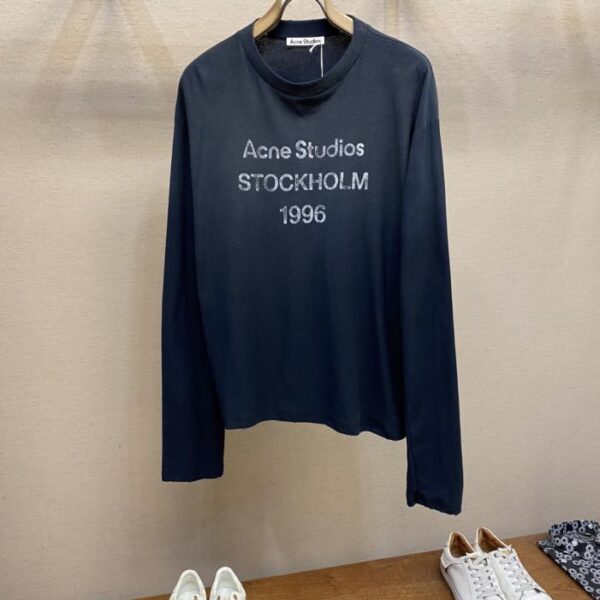 designer,replica,clothing,fake,1:1,lv,luxury,high quality Acne Studios Unisex Crew Neck Long Sleeve T-Shirt