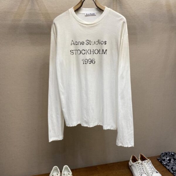 designer,replica,clothing,fake,1:1,lv,luxury,high quality Acne Studios Unisex Crew Neck Long Sleeve T-Shirt