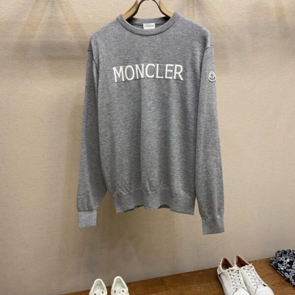 designer,replica,clothing,fake,1:1,lv,luxury,high quality Moncler jacquard crewneck sweater