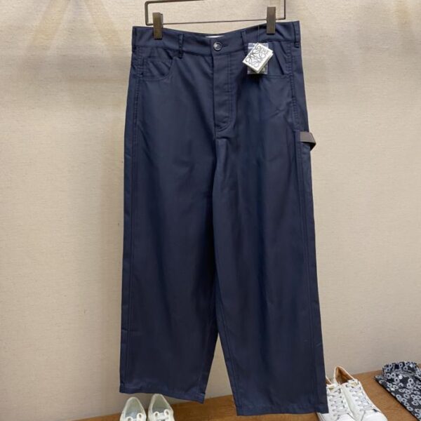 designer,replica,clothing,fake,1:1,lv,luxury,high quality Loewe cotton twill cargo trousers