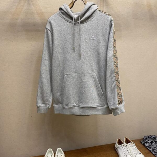 designer,replica,clothing,fake,1:1,lv,luxury,high quality Burberry Web-trimmed hooded sweatshirt