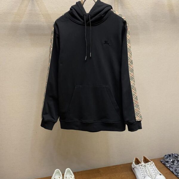 designer,replica,clothing,fake,1:1,lv,luxury,high quality Burberry Web-trimmed hooded sweatshirt